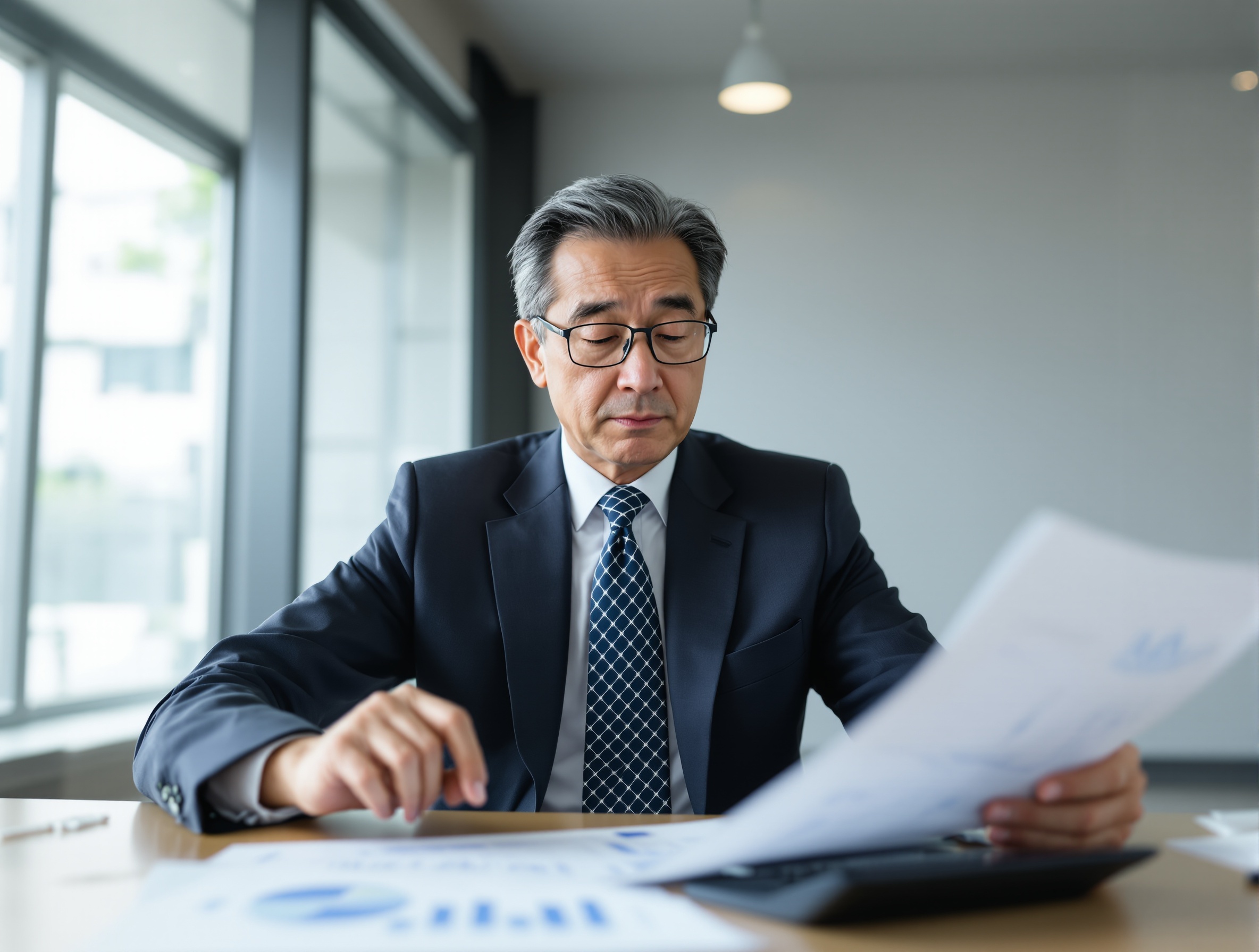 コストが気になる：財務資料と電卓で検討する日本人経営者